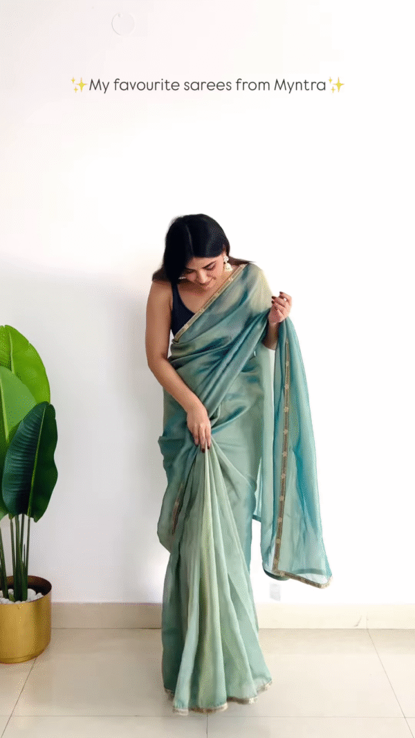 💙✨ Elegance in Every Drape – My Favorite Saree Picks ✨💙 - Image 3