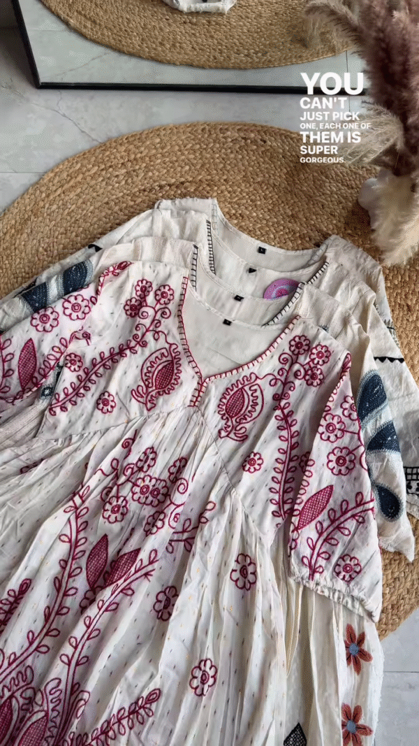 ✨ Boho Chic Embroidered Cotton Dresses – Timeless Elegance ✨ - Image 3