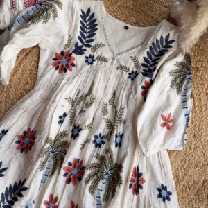 ✨ Boho Chic Embroidered Cotton Dresses – Timeless Elegance ✨