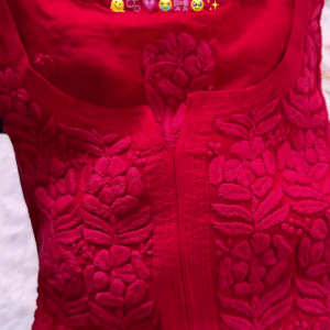 ❤️ The Perfect Valentine's Day Gift – A Timeless Red And Pink Embroidered Beauty! ❤️