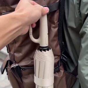 Compact Reverse Folding Travel Umbrella | Windproof, Waterproof & Portable Umbrella with Easy Clip Handle